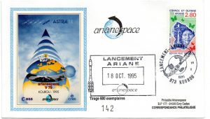 Lancement Ariane 4 - Vol 79 - Kourou 18 Octobre 1995 - Enveloppe Arianespace - C 50 - 9010461