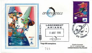 Lancement Ariane 4 -, vol 90 - Kourou 08 Aout 1996 - Arianespace - C 51 - 9010468