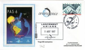 Lancement Ariane 4 - vol 98 - Kourou 08 Aout 1997 - Arianespace - C 51 - 9010476