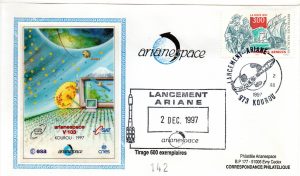 Lancement Ariane 4 - vol 103 - Kourou 02 Décembre 1997 - Arianespace - C 51 - 9010479
