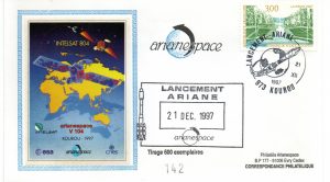 Lancement Ariane 4 - vol 104 - Kourou 21 Décembre 1997 - Arianespace - C 51 - 9010480