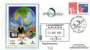 Lancement Ariane 4 - vol 109 - Kourou 25 Aout 1998 - Arianespace - C 52 - 9010485
