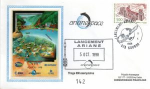 Lancement Ariane 4 - vol 111 - Kourou 05 Octobre 1998 - Arianespace - C 52 - 9010487