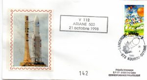 Lancement Ariane 5 (503) - vol 112 - Kourou 21 Octobre 1998 - Arianespace - C 52 - 9010488