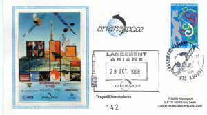 Lancement Ariane 4 - vol 113 - Kourou 28 Octobre 1998 - Arianespace - C 52 - 9010489