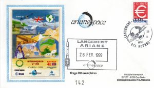 Lancement Ariane 4 - vol 116 - Kourou 26 Février 1999 - Arianespace - C 52 - 9010492