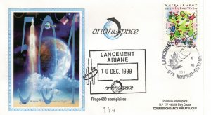Lancement Ariane 5 (504) - vol 119 - Kourou 10 Décembre 1999 - Arianespace - C 52 - 9010500