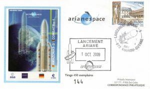 Lancement Ariane 5 (549) - vol 191 - Kourou 01 Octobre 2009 - Arianespace - C 53 - 9010506