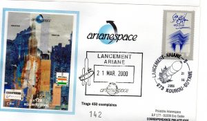 Lancement Ariane 5 (505) vol 128 Kourou 21 Mars 2000 - Arianespace - C 55 - 9010545