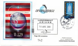 Lancement Ariane 4 vol 129 Kourou 18 Avril 2000 - Arianespace - C 55 - 9010546