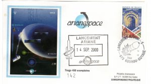 Lancement Ariane 5 (506) vol 130 Kourou 14 Septembre 2000 - Arianespace - C 55 - 9010548