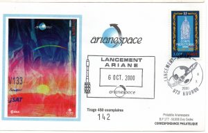 Lancement Ariane 4 vol 133 Kourou 06 Octobre 2000 - Arianespace - C 55 - 9010550