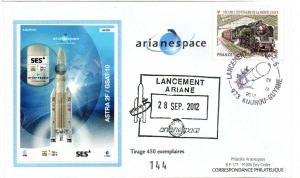 Lancement Ariane 5 565 vol 209 Kourou 28 Septembre 2012 - Arianespace - C 56 - 9010569