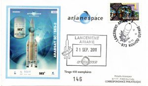 Lancement Ariane 5 561 vol 204 Kourou 21 Septembre 2011 - Arianespace - C 56 - 9010574