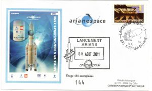 Lancement Ariane 5 560 vol 203 Kourou 06 Aout 2011 - Arianespace - C 56 - 9010575