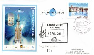 Lancement Ariane 5 558 vol 201 Kourou 22 Avril 2011 - Arianespace - C 56 - 9010577