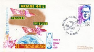 Lancement Ariane 4 - 44L - Vol 41 - Kourou 15 Janvier 1991 - ESA Lollini - C 57 - 9010584