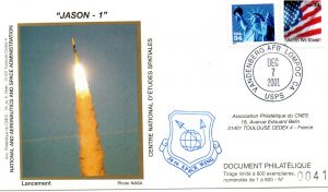 Lancement Delta II satellite Jason 1 Vandenberg AFB (USA) 07 Décembre 2001 - Pochette CNES 2 enveloppes - C 57 - 9030036