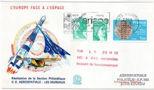 Lancement Ariane 1 - L05 - Kourou 10/09/1982 - Aérospatiale - C 60 - 9010591