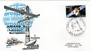 Lancement Ariane 3 - Vol 13 - Kourou 07/05/1985 - Aérospatiale - C 60 - 9010596