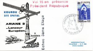 Lancement Ariane 3 - Vol 15 - Kourou 12/11/1985 - Aérospatiale - C 60 - 9010597