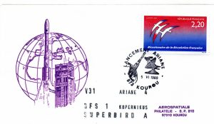 Lancement Ariane 4 - Vol 31 - Kourou 05 Juin 1989 - Aérospatiale - C 61 - 9010613