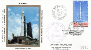 Lancement Ariane L01 - Kourou 24 Décembre 1979 - Club Phila Kourou - C 61 - 9010625