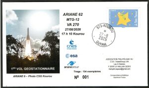 Lancement Ariane 62 - VA 270 - Kourou 27/08/2026 - 17h10 HL - Réf 1270000